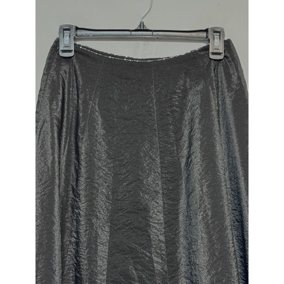 Vtg Y2K Ralph Lauren‎ Black Textured Midi Skirt Size 0 Whimsigoth Fairy Grunge - Picture 2 of 6